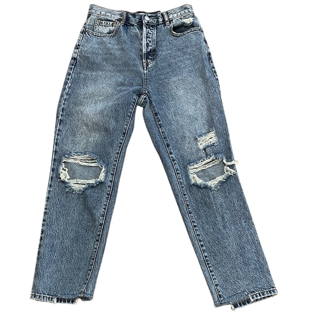PacSun High Rise Straight Distressed Jeans 26 NWT‎